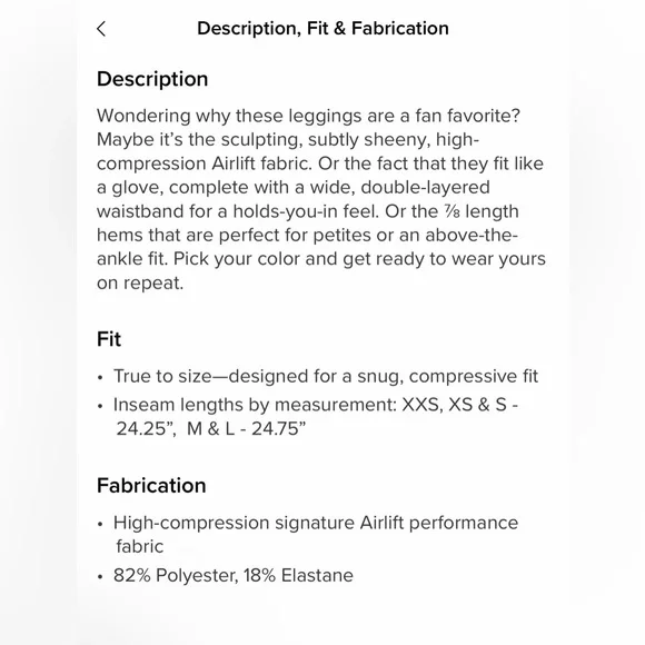 NWT (new in bag) ALO 7/8 High-Waist Airlift Legging - Picture 4 of 6